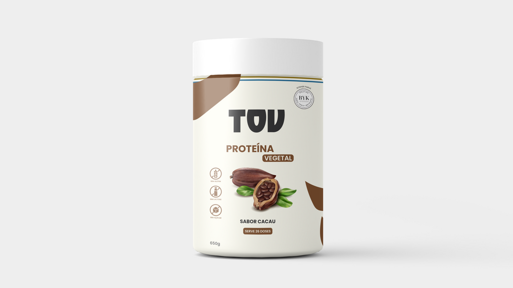 Proteína Vegetal sabor CACAU - 650g - 26 doses | TOV