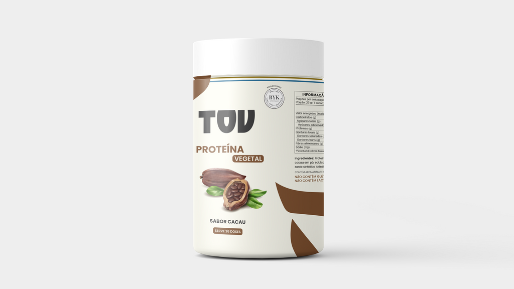 Proteína Vegetal sabor CACAU - 650g - 26 doses | TOV